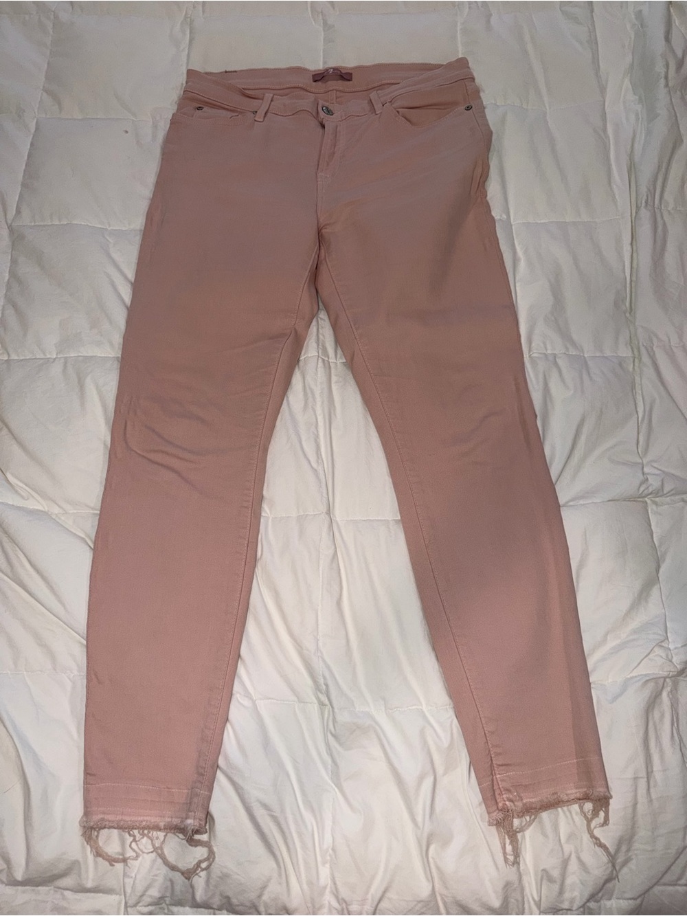 7 for all mankind Blush Pink Women's Skinny Jeans